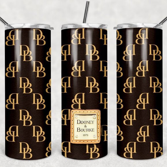 Custom 20oz Stainless Steel Tumbler Dooney & Bourke Inspired Pattern Designer - Picture 1 of 1